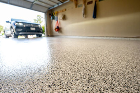 RJM Painting Inc Color Consultations for Epoxy Garage Floor Coatings.